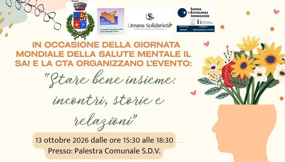 Giornata Mondiale della Salute Mentale 2026 (Dalle ore 15:30 alle 18:30)