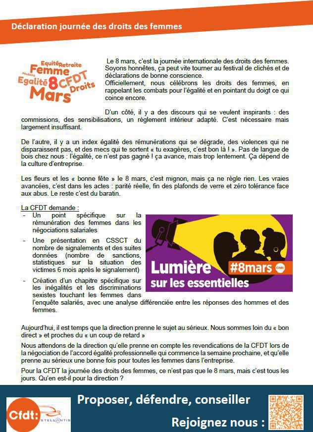 Tract CSE Février 2025
