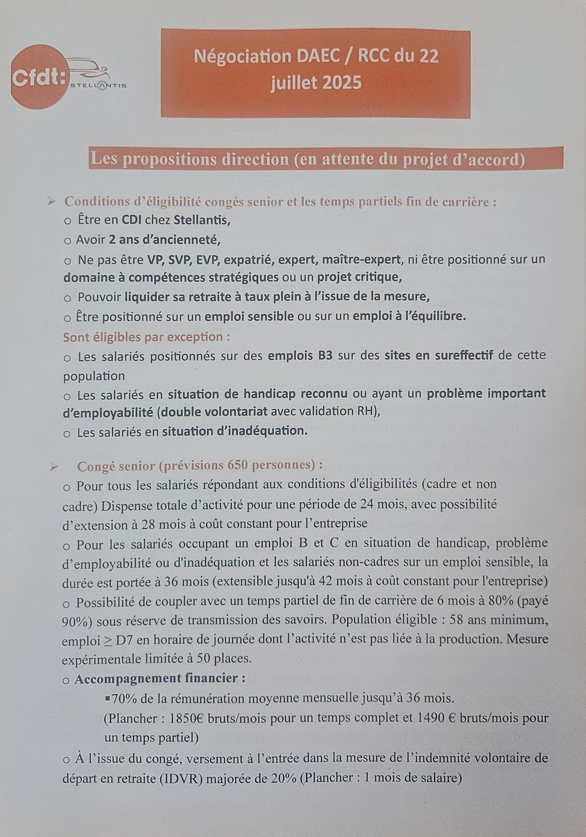 Tract négociation DAEC / RCC