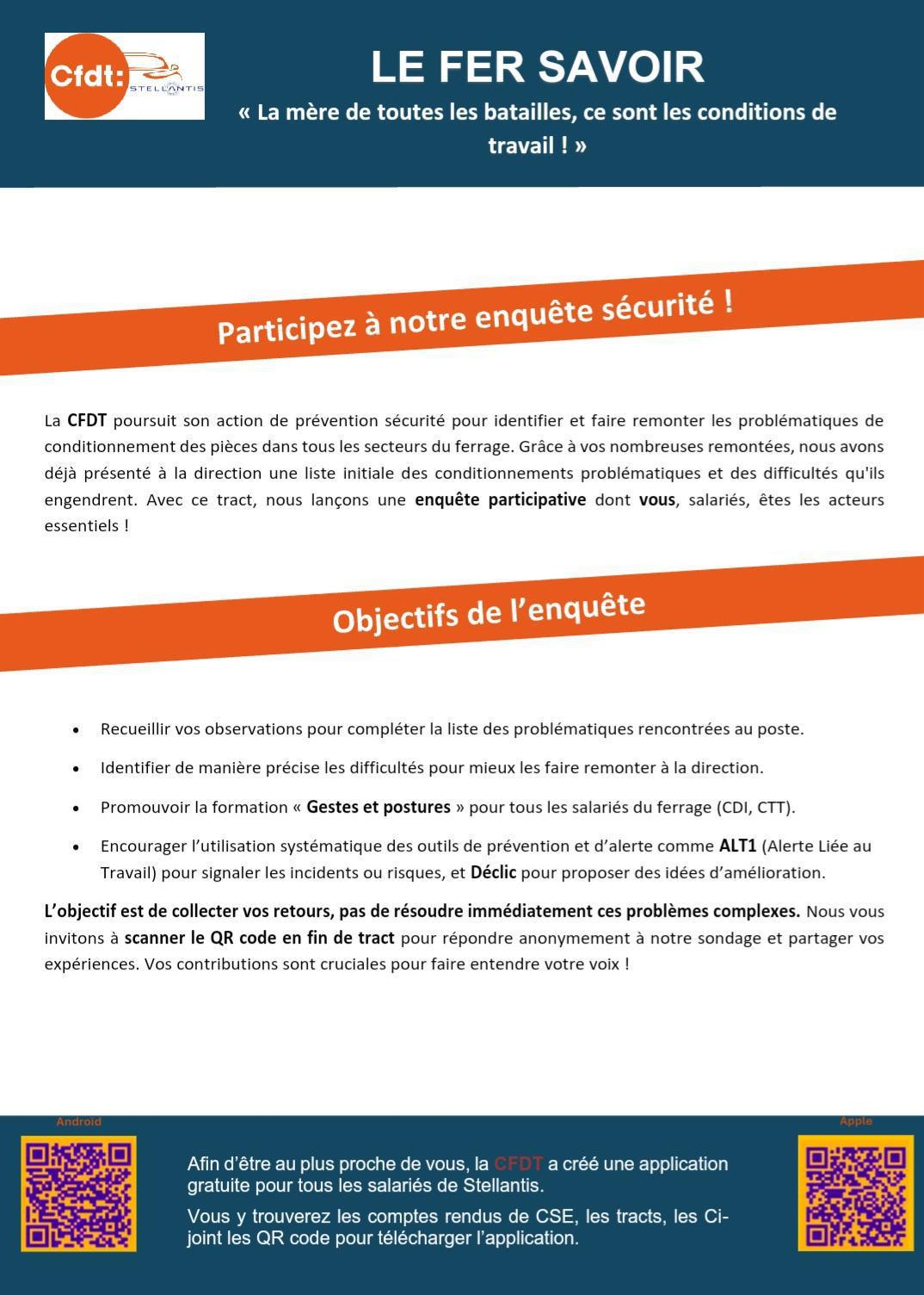 Tract Le Fer savoir