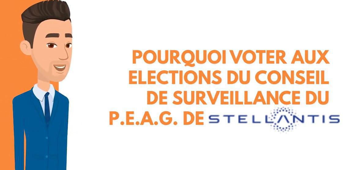 Les élections pour le Conseil de Surveillance du PEAG commence aujourd'hui voici la Vidéo Explicative des élections du conseil de surveillance du PEAG de Stellantis Les élections pour le Conseil de Surveillance du PEAG commence aujourd'hui voici la Vidéo Explicative des élections du conseil de surveillance du PEAG de Stellantis