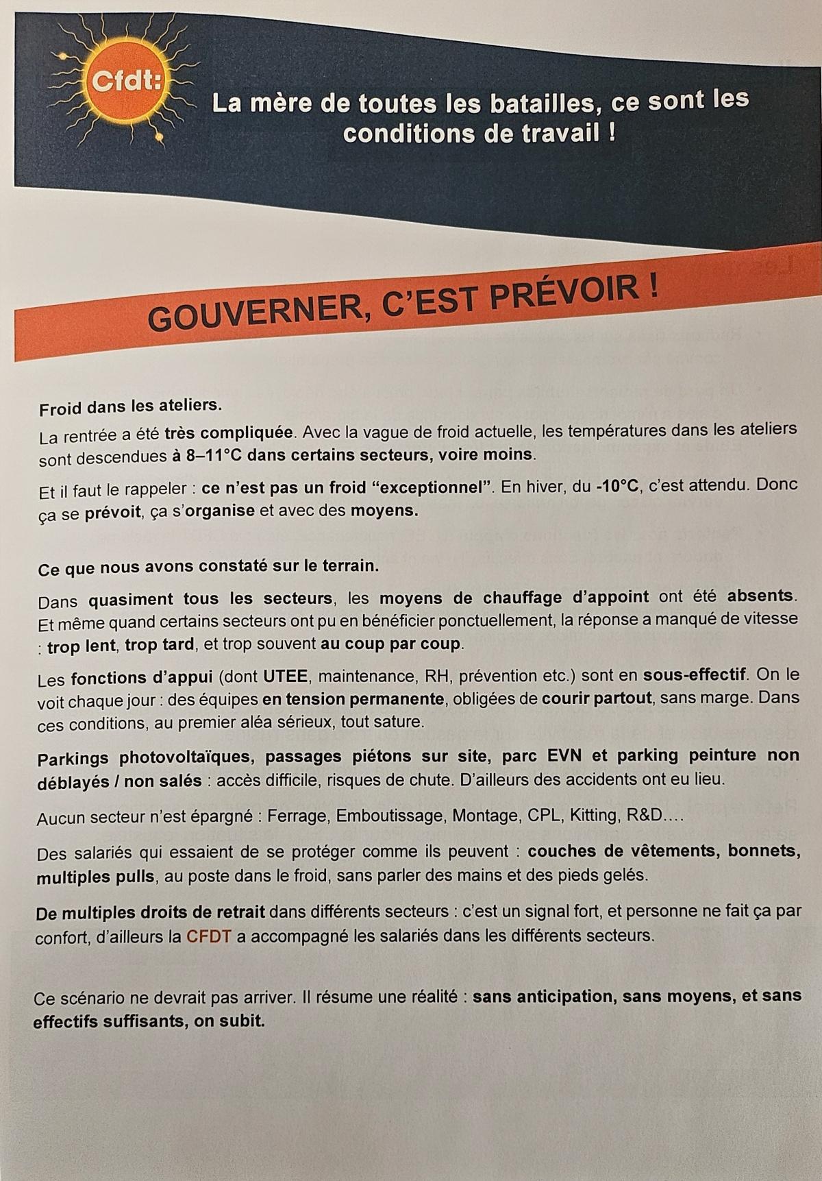 Tract froid Montage, Emboutissage, CPL...