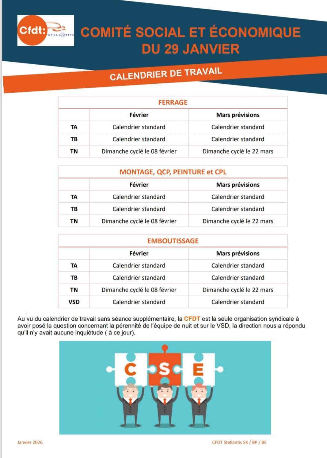 Tract CSE Janvier