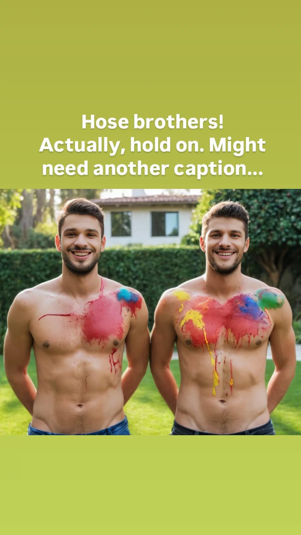 Dogs painting turned into Buff body art Dogs painting turned into Buff body art