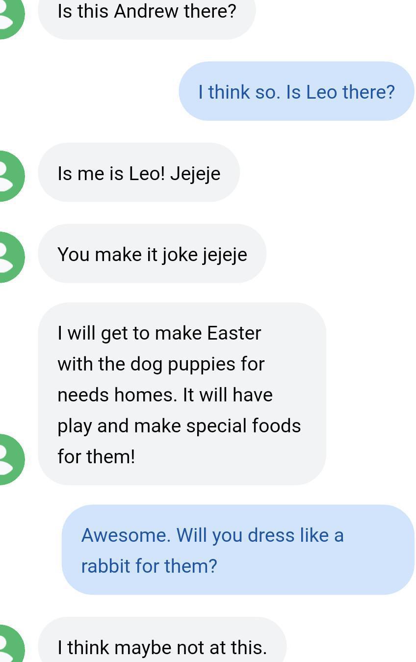 Easter: dog-puppy style