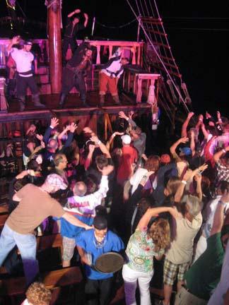 Walk the plank, into the drink... or stay dry, have another drink