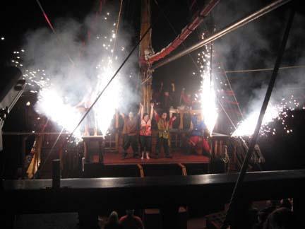 Walk the plank, into the drink... or stay dry, have another drink