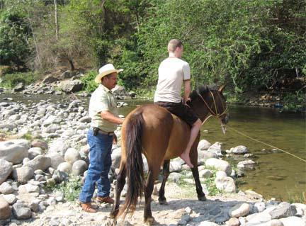 Barebacking while swimming Barebacking while swimming
