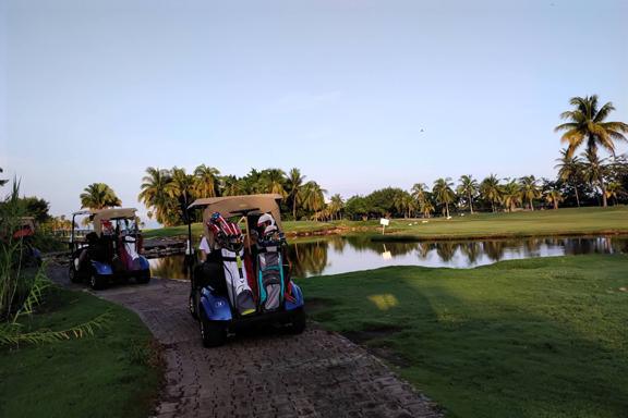 Fairways, flamingos and a fruity feast Fairways, flamingos and a fruity feast