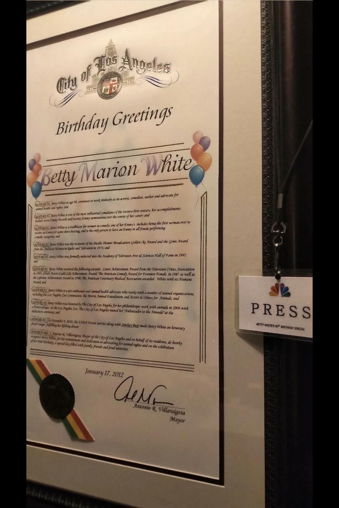 Celebrating Betty White! ...on her 104th birthday