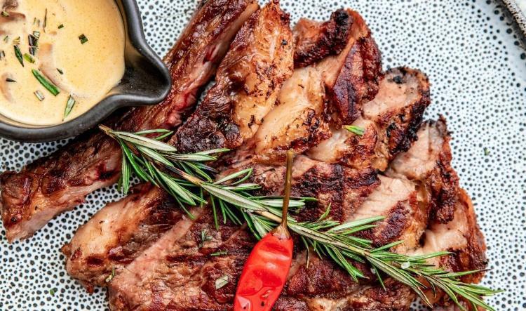 Buff-injected meat marinade