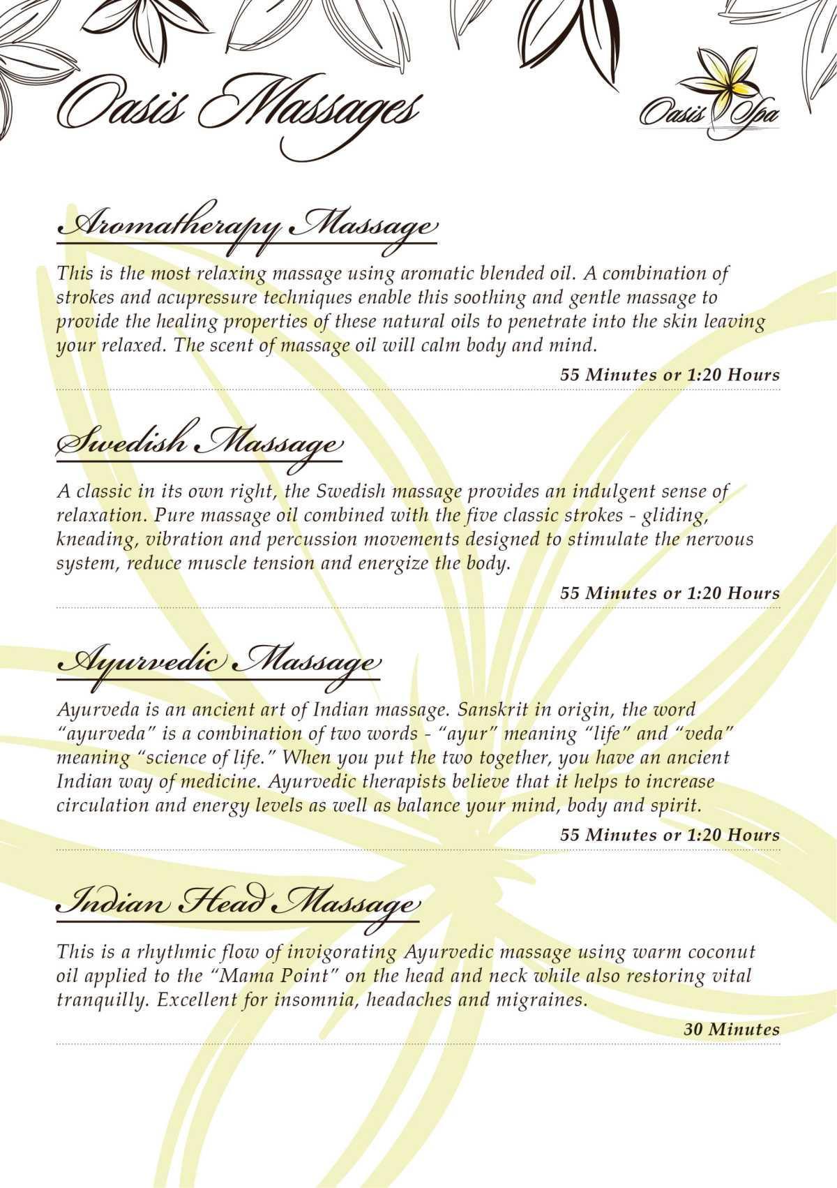 Oasis SPA full offer