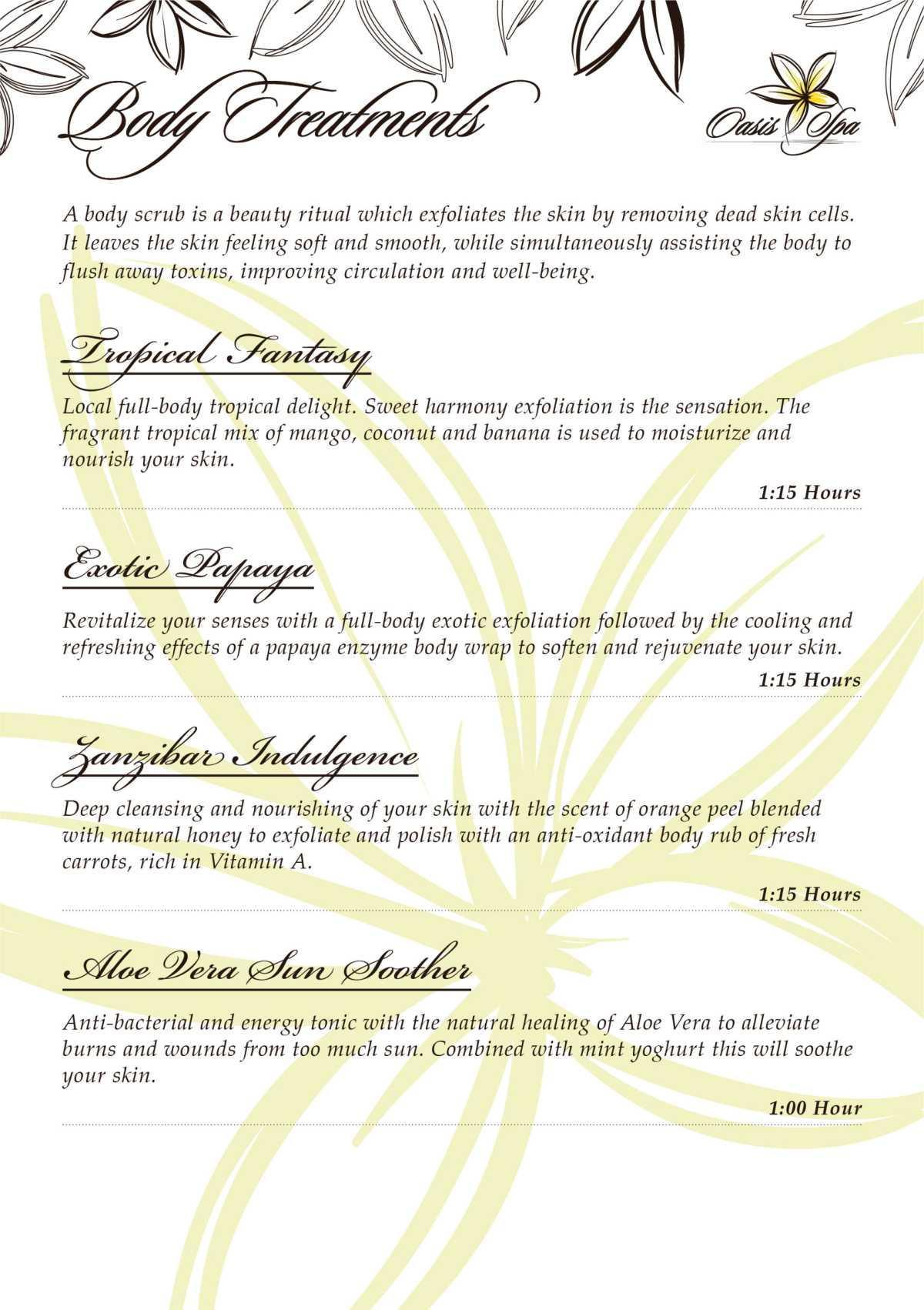 Oasis SPA full offer