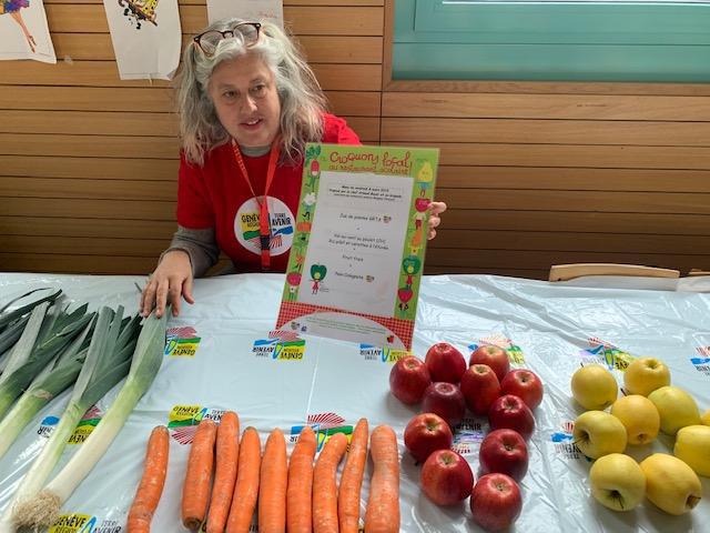 Animation sur les fruits et légumes locaux dans nos réfectoires