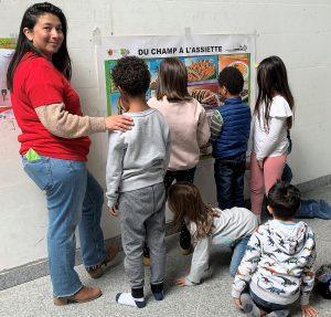 Animation sur les fruits et légumes locaux dans nos réfectoires