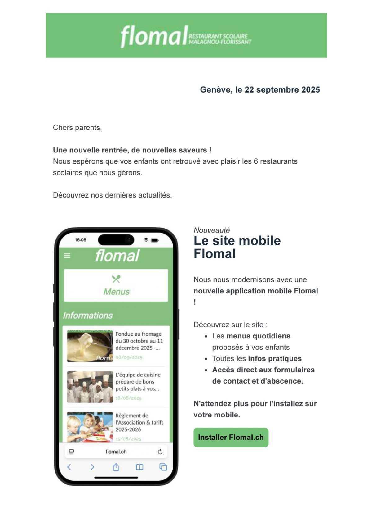 Newsletter - Les nouvelles de la rentrée 2025