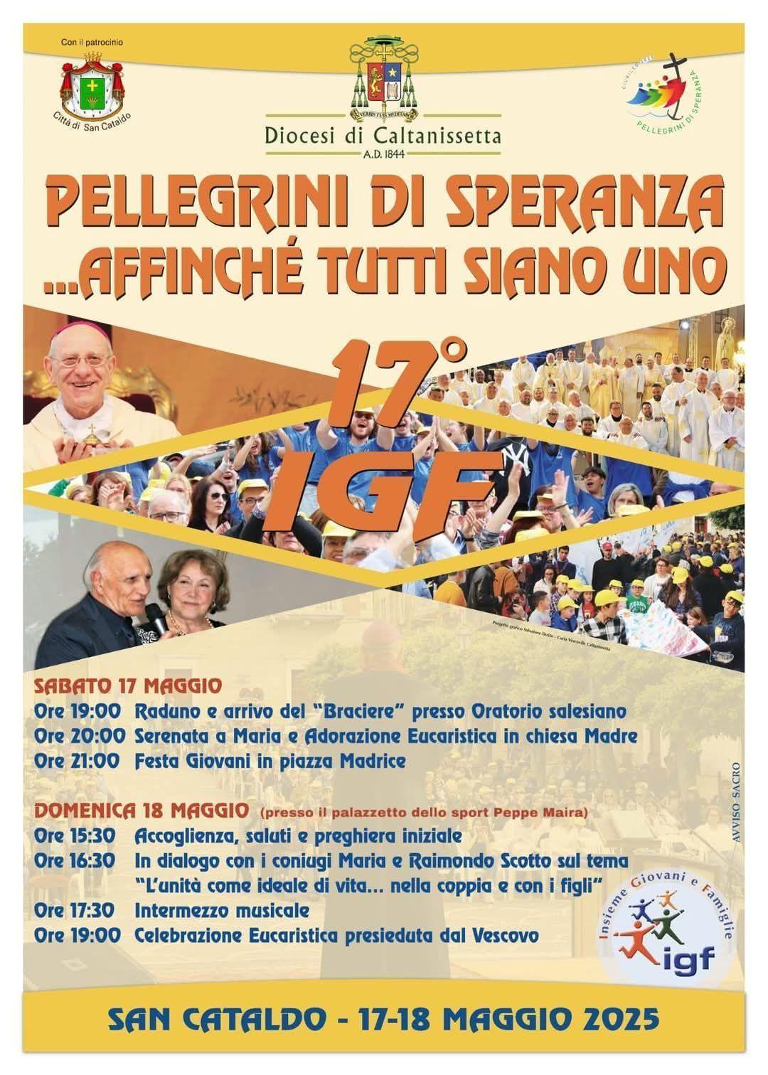 In dialogo con i coniugi Maria e Raimondo Scotto sul tema "L'unità come ideale di vita... nella coppia e con i figli" (inizio ore 16.30)
