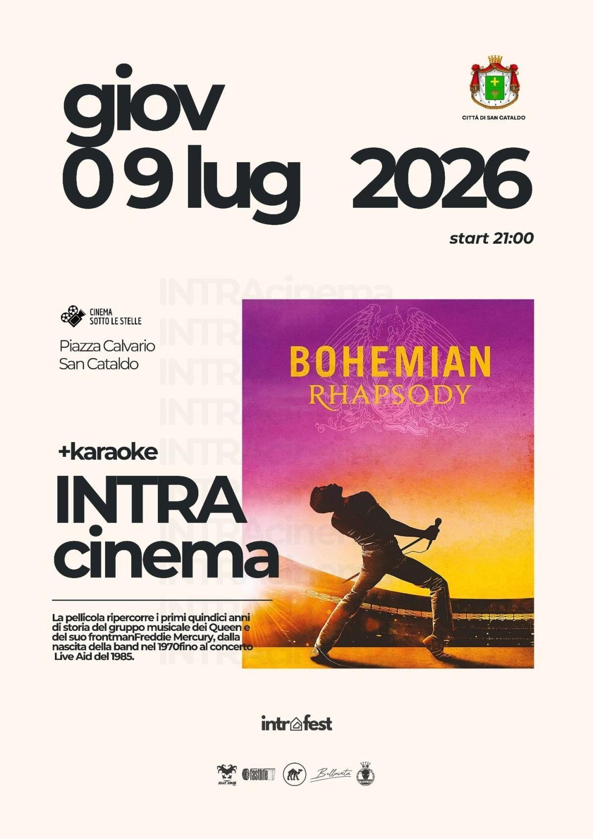 INTRAcinema "Bohemian Rhapsody" (start h. 21.00)