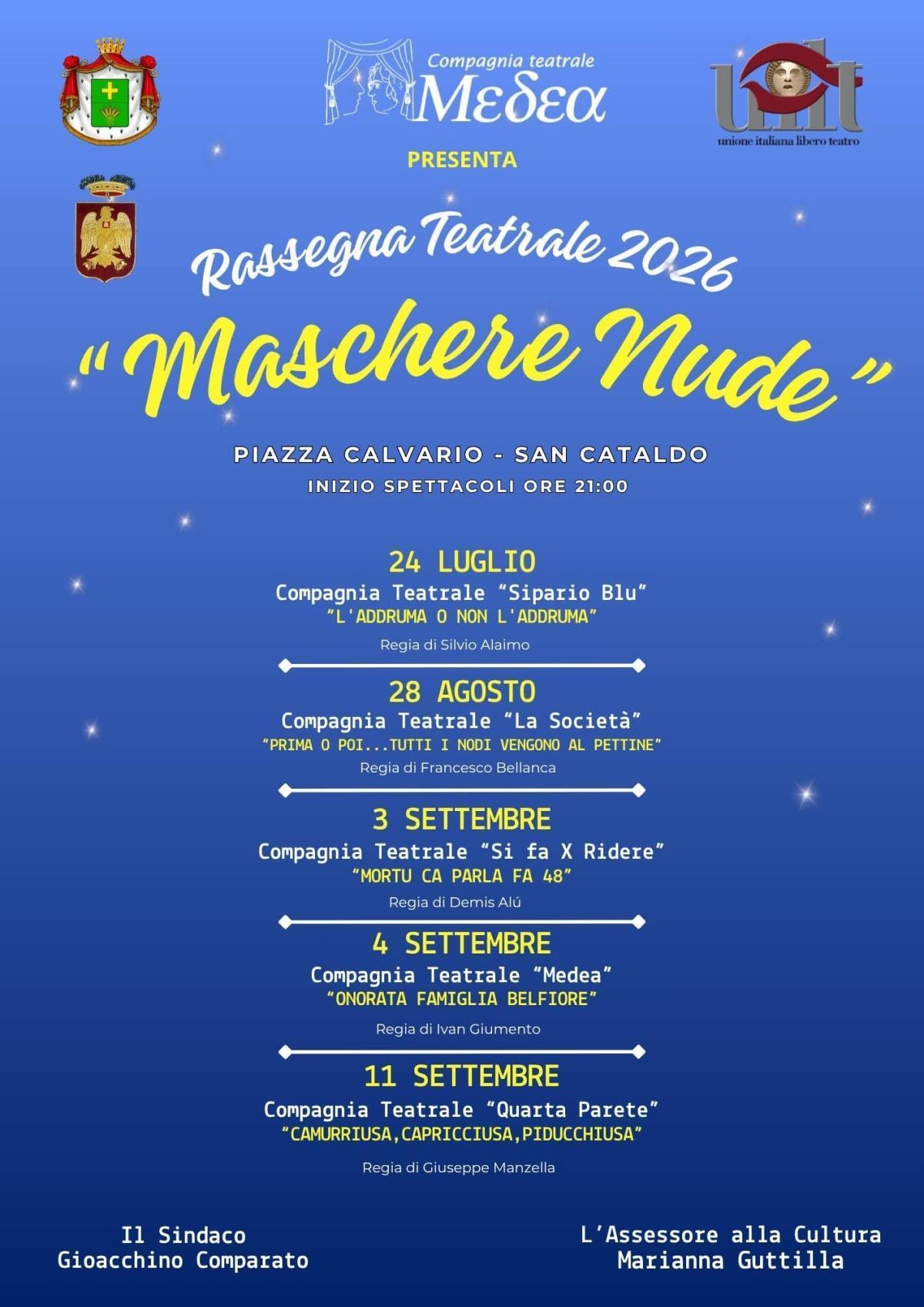 Compagnia Teatrale "La Società" "Prima o Poi... Tutti i Nodi Vengono al Pettine" Regia di Francesco Bellanca (inizio spettacolo ore 21:00)