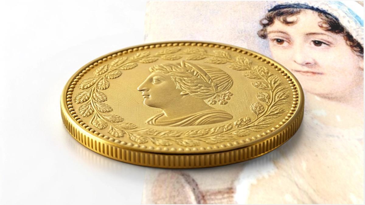 Design a gold coin for Jane Austen