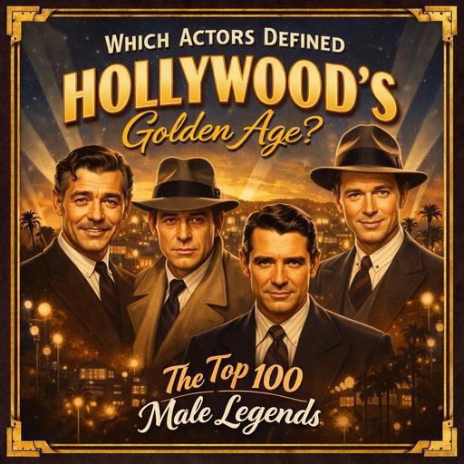 Which Actors Defined Hollywood’s Golden Age? The Top 100 Male Legends