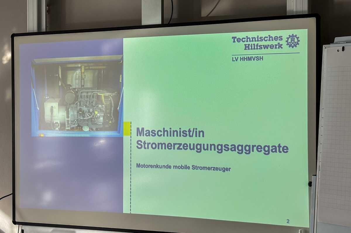 Katastrophenschutz: Arbeitsgruppe Elektroversorgung bildet weiter aus