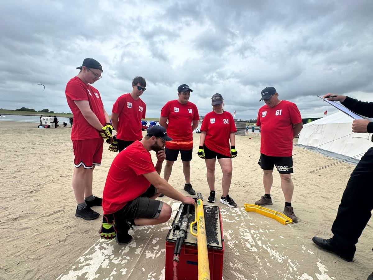 Kräftemessen der Feuerwehren in Büsum