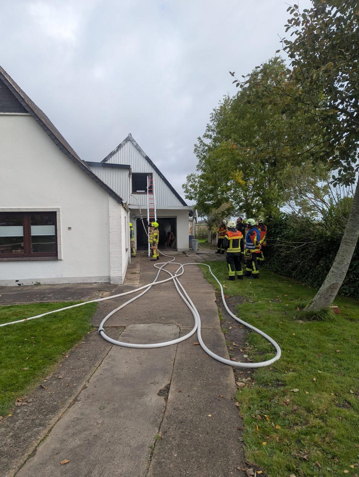 Osterwurth - Brand in Einfamilienhaus in Oesterwurth