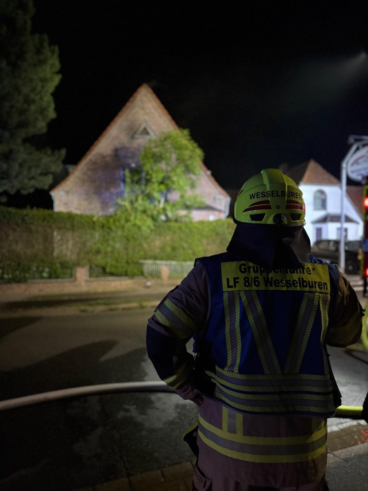 Wesselburen - Feuer in Einfamilienhaus