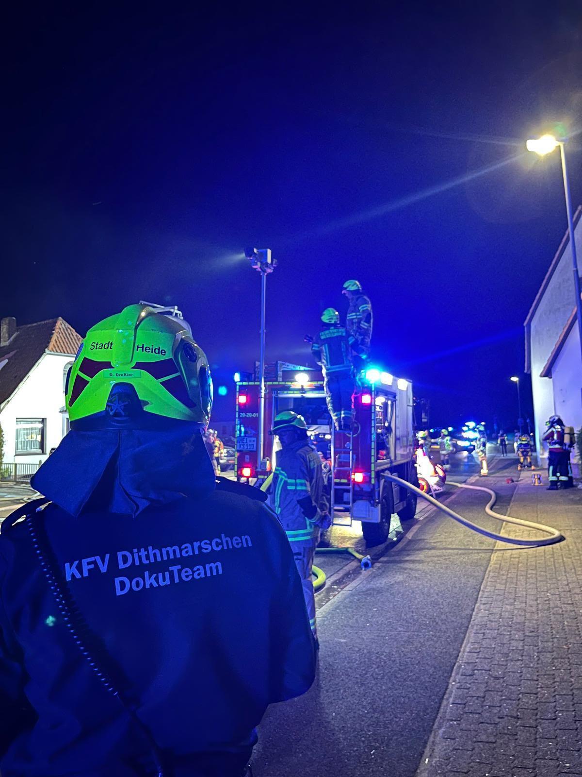 Wesselburen - Feuer in Einfamilienhaus
