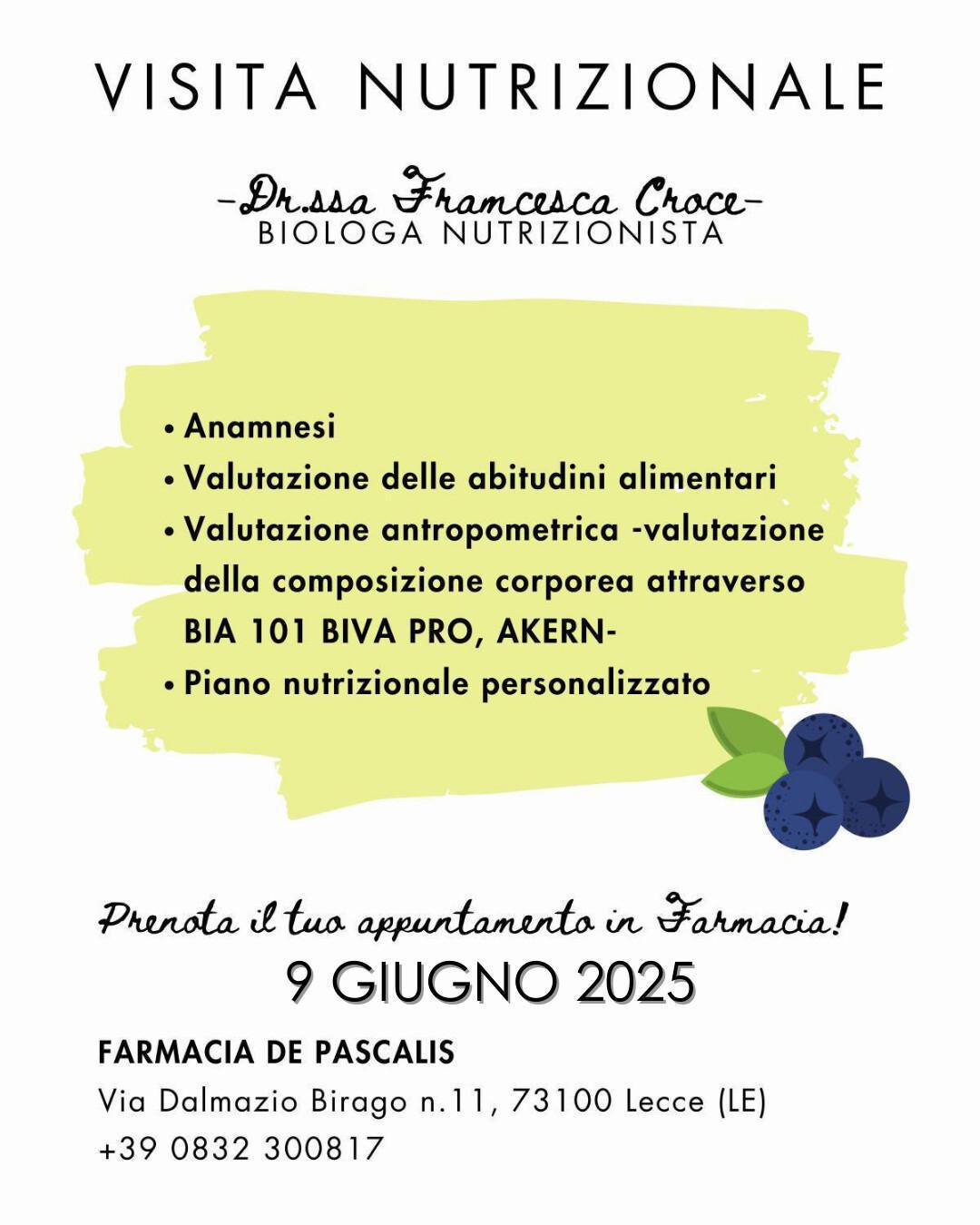 Nutrizionista in farmacia