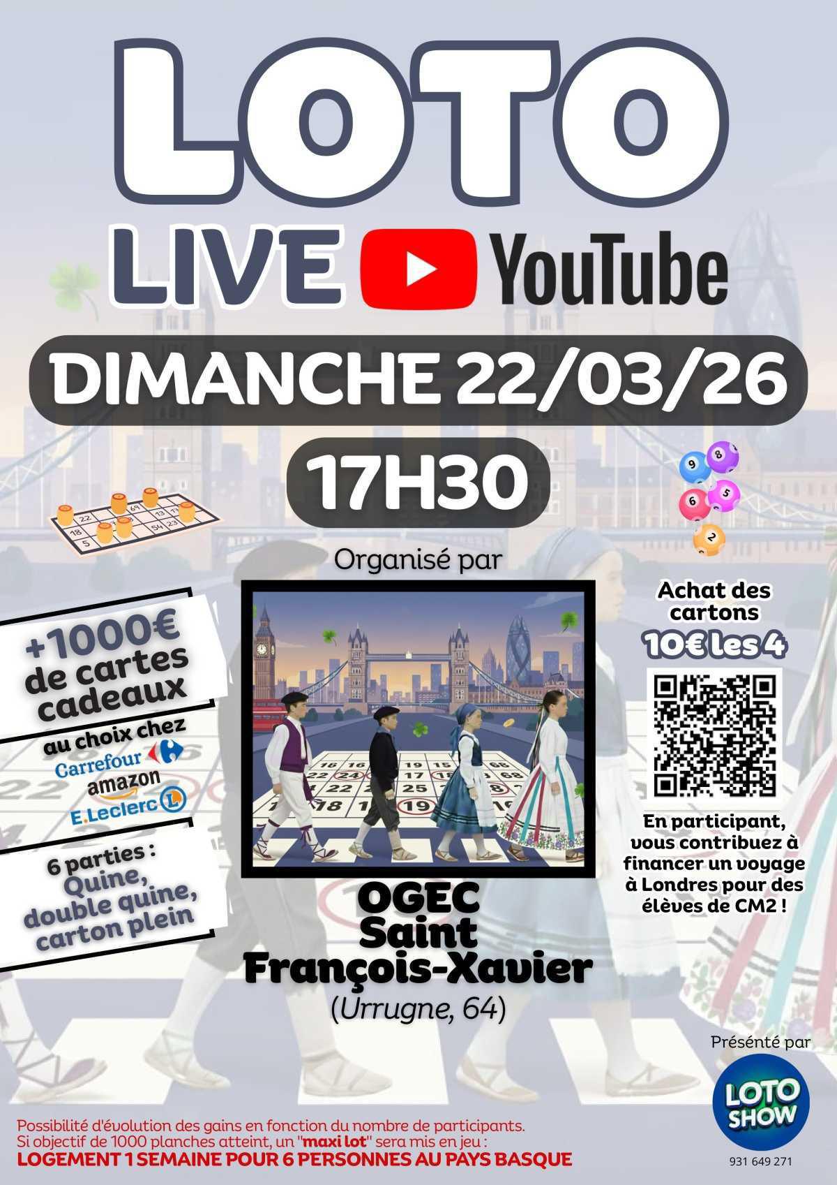 Loto Live OGEC Saint-François 