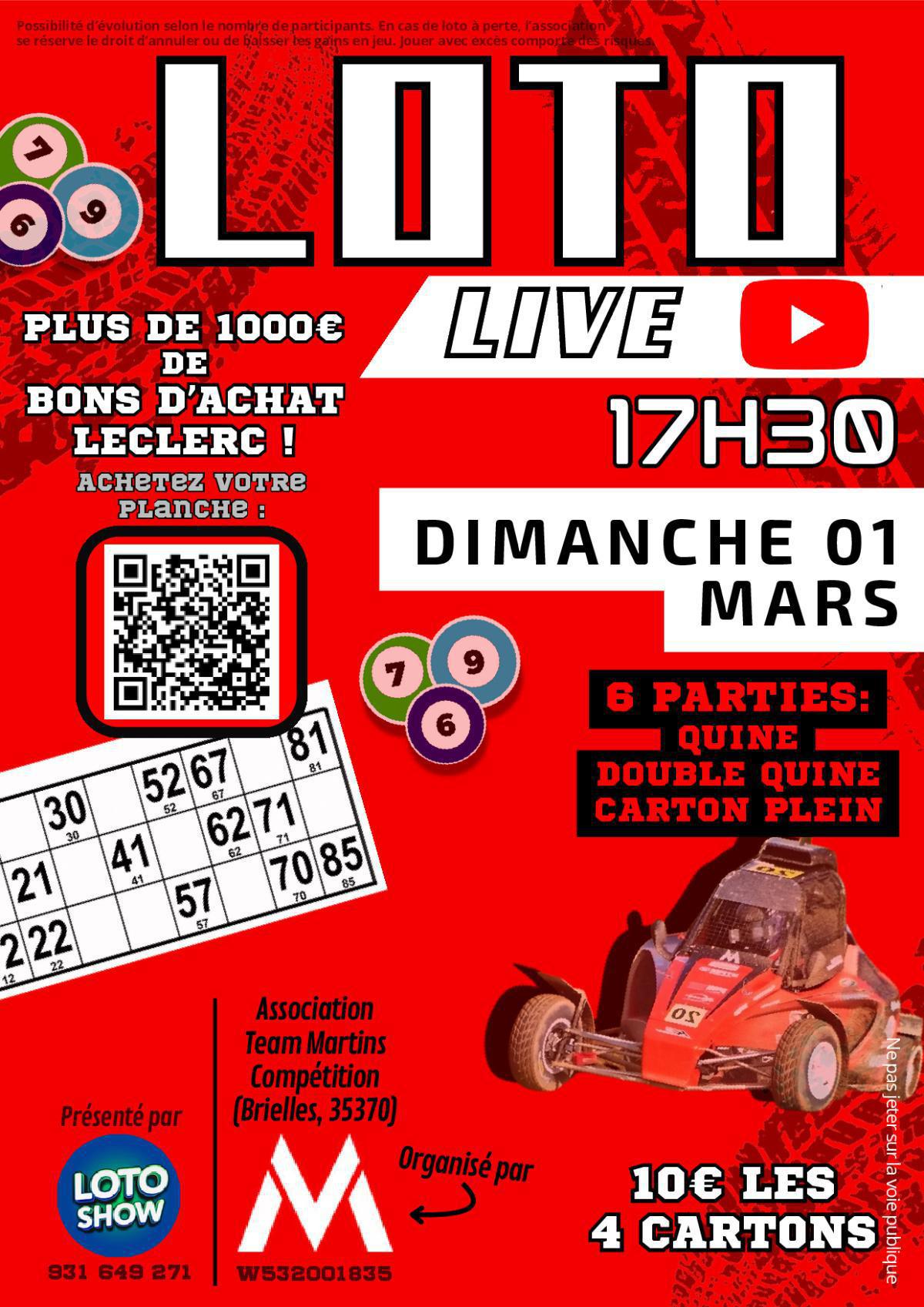 🔥🎉Loto Live Team Martins Compétition 🎉🔥 