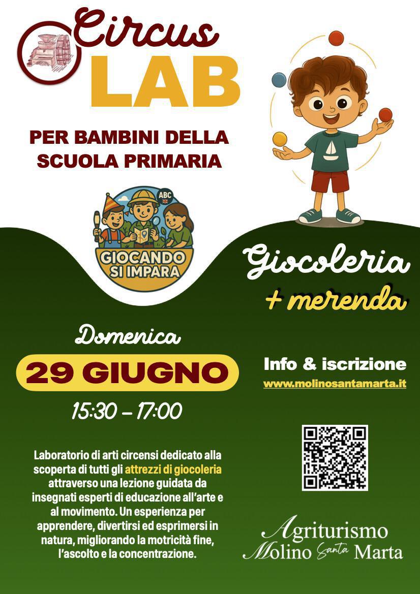 Giocando si Impara: Circus Lab - Giocoleria (dalle 15:30)