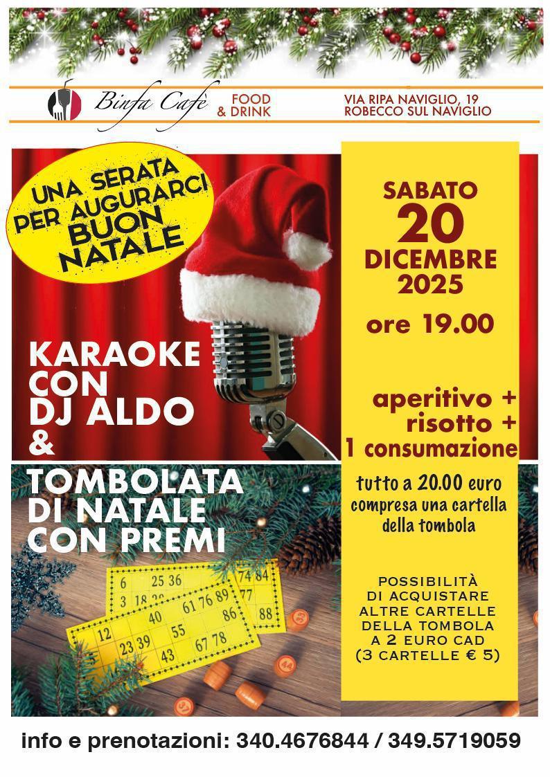 Una serata per farci gli auguri! - Karaoke & Tombolata (dalle ore 19.00)