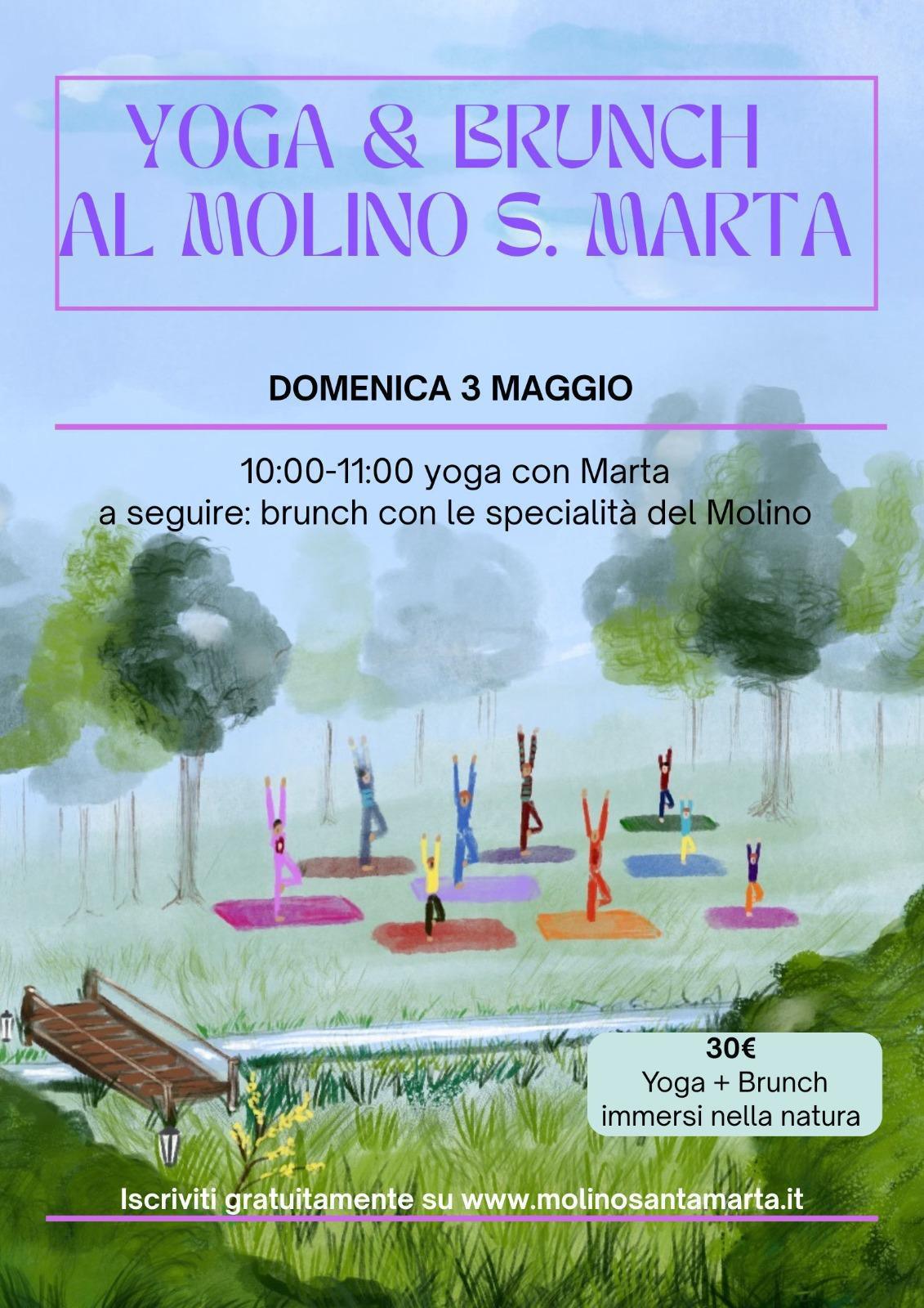 Yoga & Brunch a Santa Marta (inizio ore 10.00) Yoga & Brunch a Santa Marta (inizio ore 10.00)