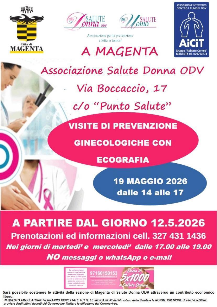 Visite di Prevenzione Ginecologiche con Ecografia (dalle ore 14.00 alle 17.00)