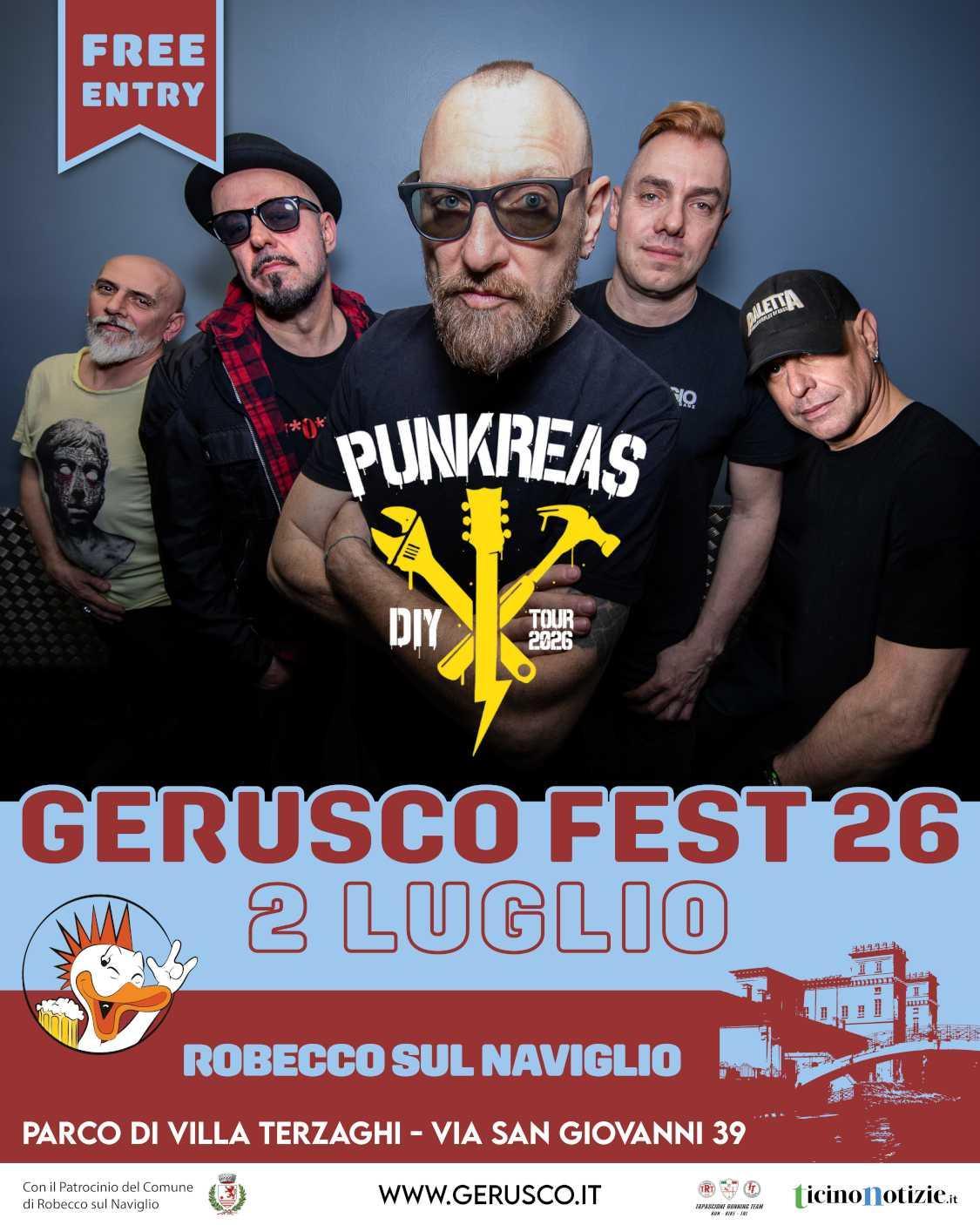 Gerusco Fest 26 (inizio ore 18.00) Gerusco Fest 26 (inizio ore 18.00)