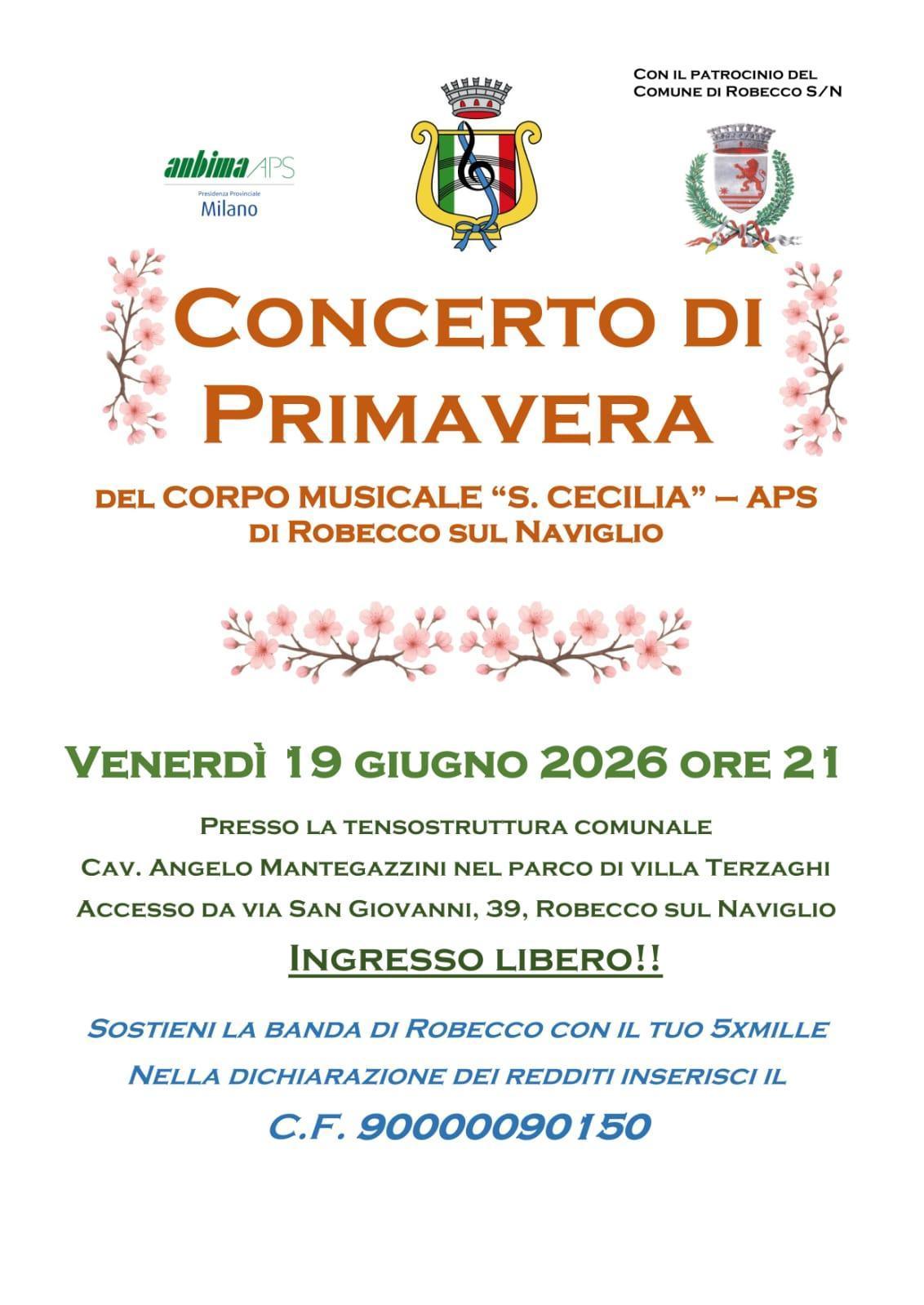 Concerto di Primavera - Corpo Musicale Santa Cecilia (start h. 21.00)