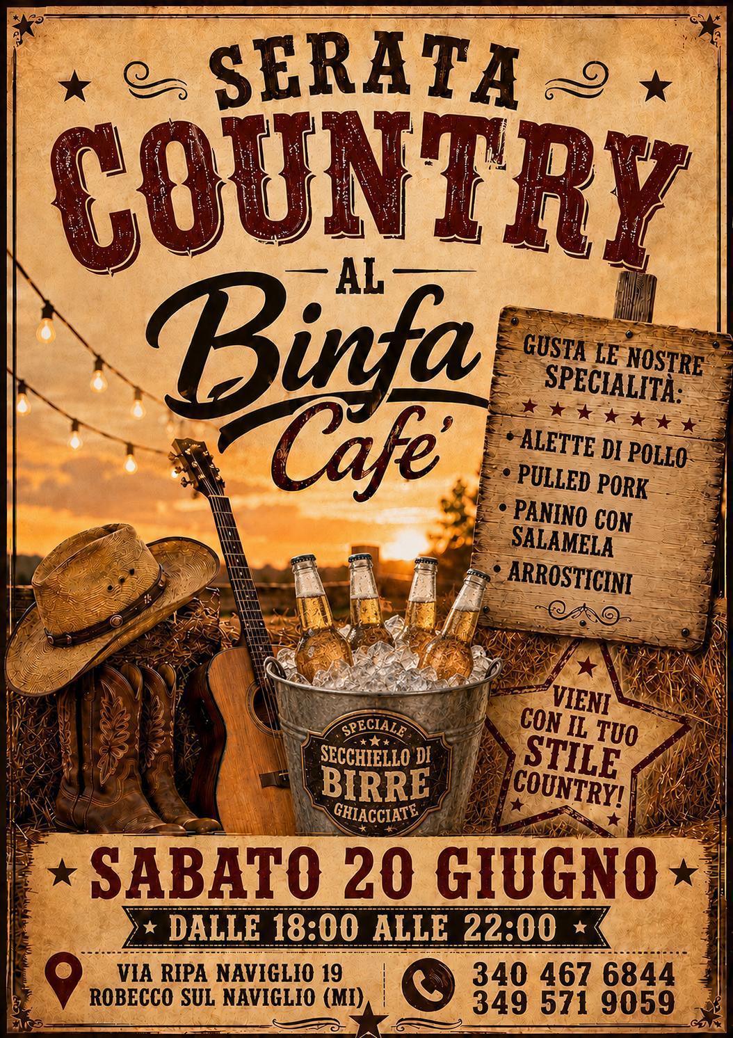 Serata country! (inizio ore 18.00)