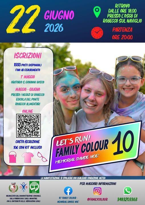  "10ª Family Colour" (dalle ore 18.00 - partenza ore 20.00)