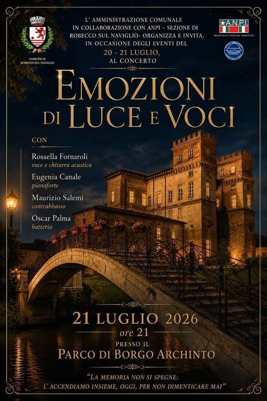 Concerto "Emozioni di Luce e Voci" (inizio ore 21.00)