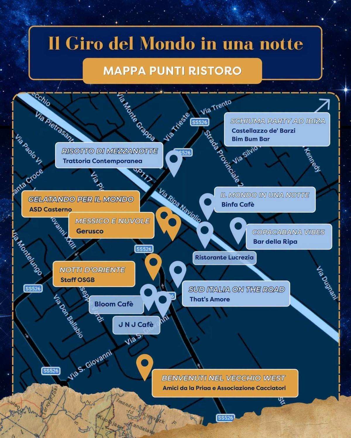"Il Giro del Mondo in una Notte" Notte Bianca 2026 di Robecco sul Naviglio (start h. 19:00)