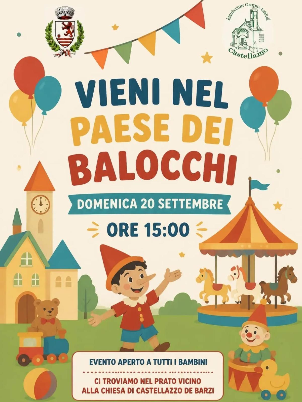 Vieni Nel Paese Dei Balocchi (Inizio ore 15.00)
