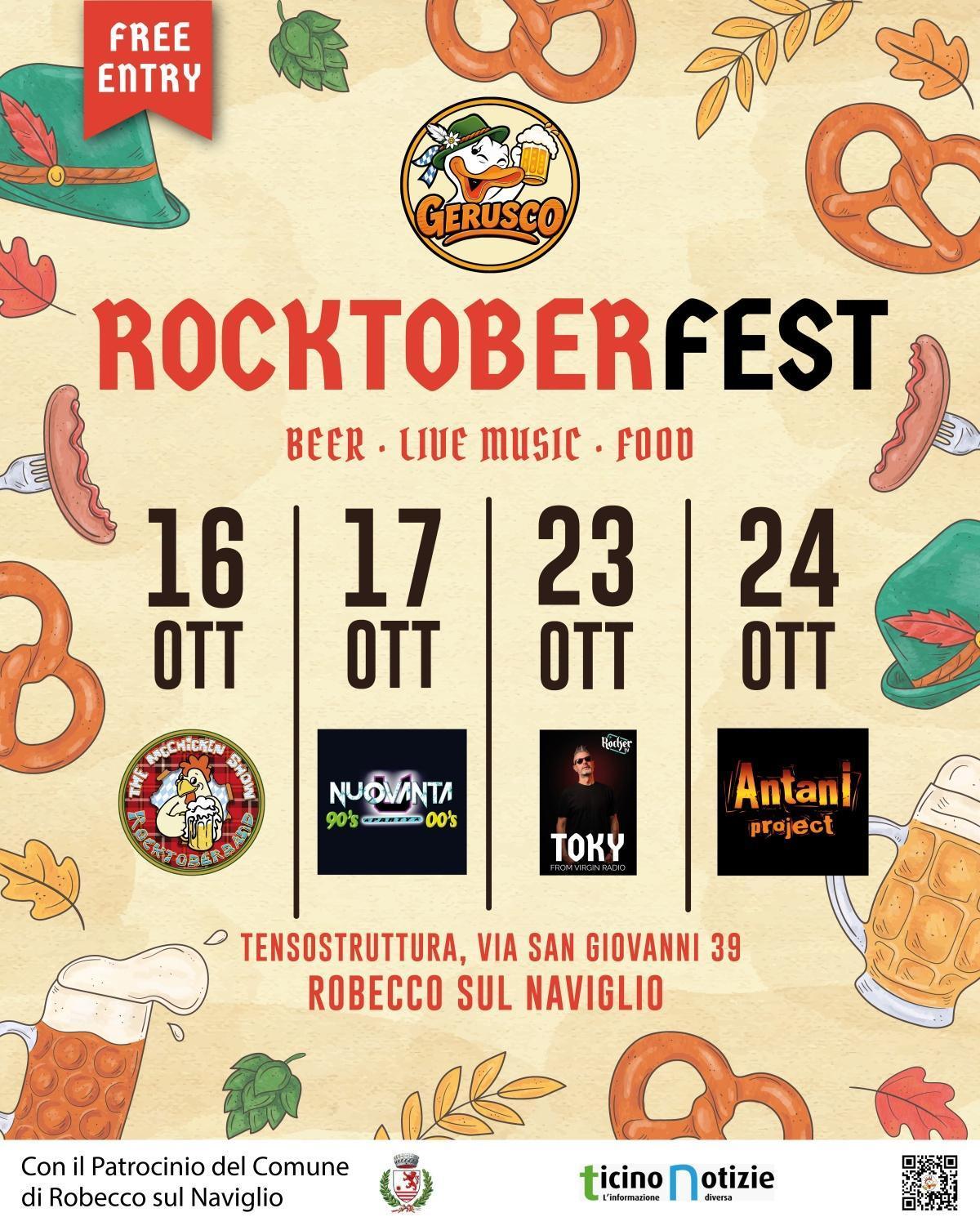 Gerusco Rocktoberfest (dalle ore 19.00) Gerusco Rocktoberfest (dalle ore 19.00)