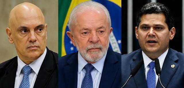 Jantar de Moraes para Lula e Alcolumbre teve conspiração contra Mendonça, diz jornal