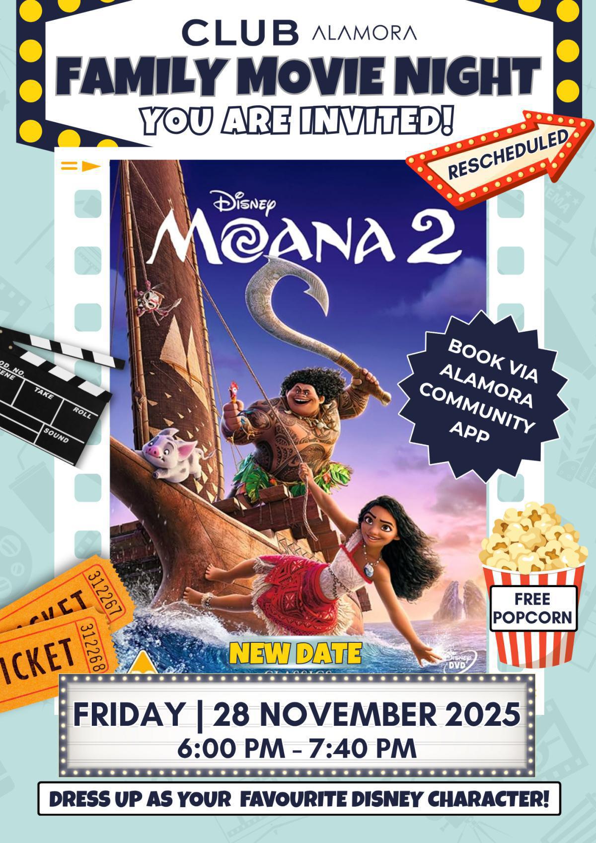 Movie Night: Moana 2 at Club Alamora – Take Two!