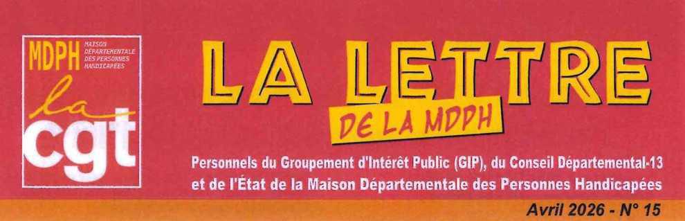 LA LETTRE DE LA MDPH AVRIL 2026 N°15