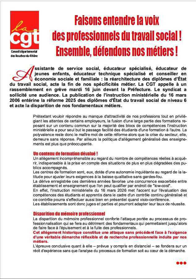 Faisons entendre la voix des professionnels du travail social!