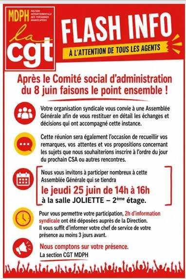 🚨AG MDPH 25 JUIN 2026 VENEZ NOMBREUX